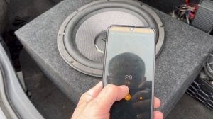 Сабвуфер Aura Venom HD12 поиск резонансной частоты