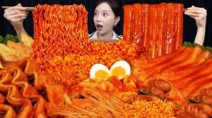 АСМР ЕДА КОРЕЯ | МУКБАНГ | ОСТРЫЙ ТТЕОКБОККИ