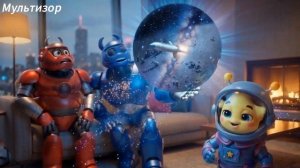 🌌 Два робота слушают астронавта: что такое космос? 🚀