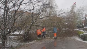Последствия рекордного снегопада с дождем в Большом Серпухове устранили оперативно