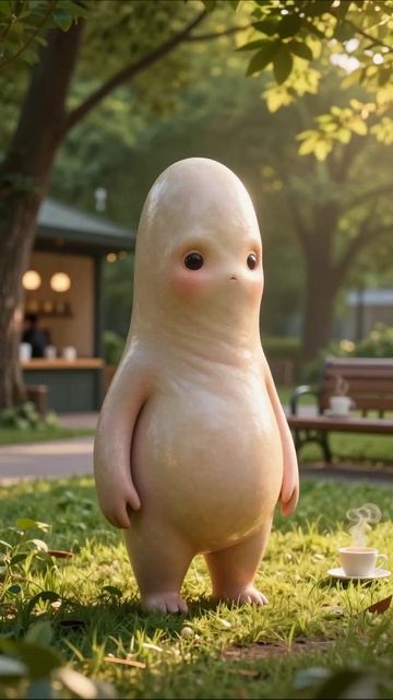 Загадочное существо в парке существо сюрреализм фентези приключение