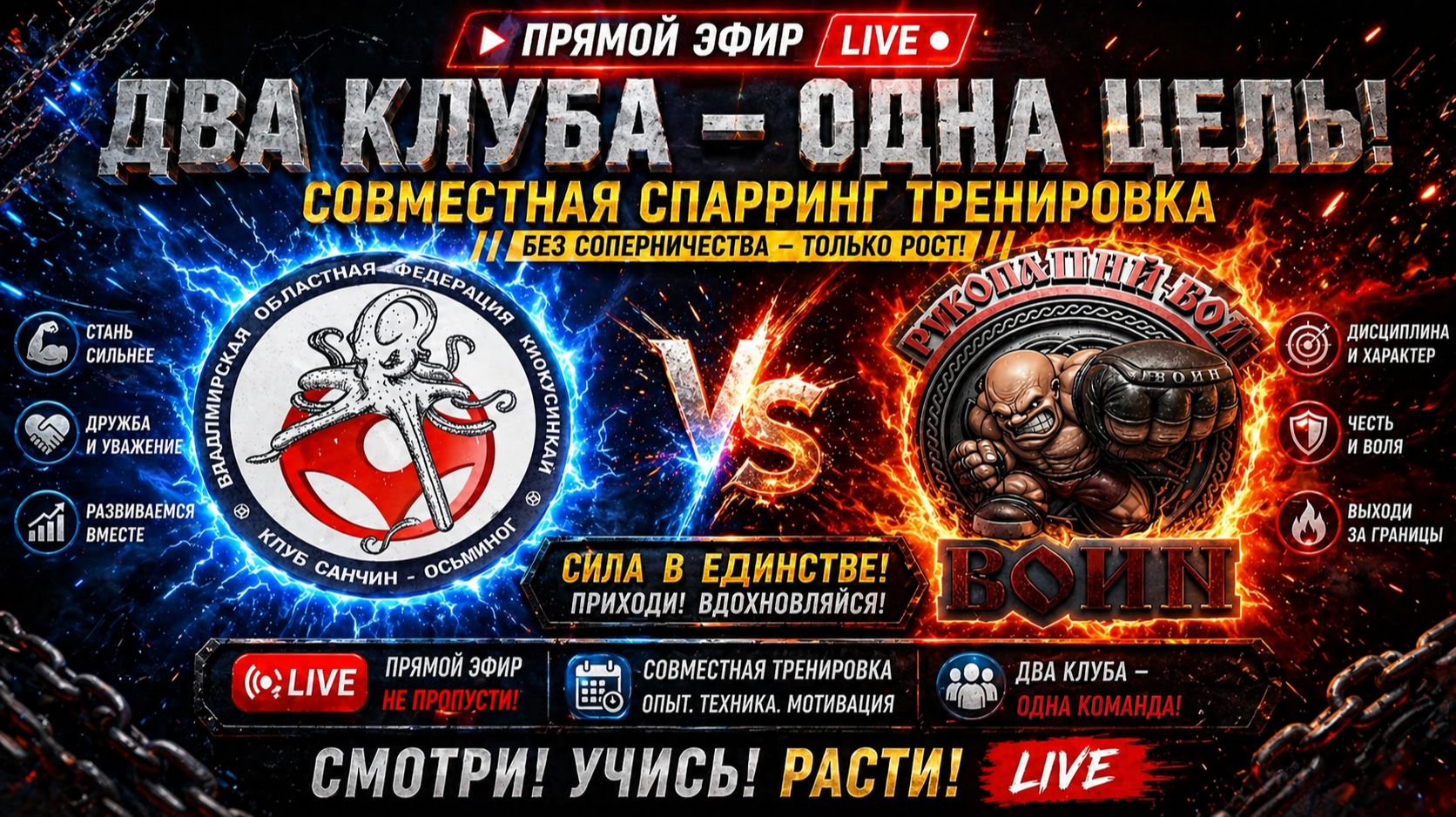 Рукопашный бой/Киокусинкай каратэ 👊спарринг🔥тренировка в Спортивном Клубе ВОИН Лакинск