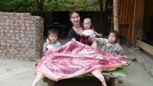 Дуонг и дети. Месяц жизни. Ловля рыбы, торговля на рынке, консервация свинины. Жизнь и быт Вьетнама