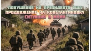 Новости СВО Сегодня- Покушение на президента США Продвижение на Константиновку Ситуация в Мали