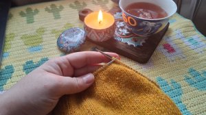 Вязовлог: желтый кардиган