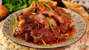 ЗАПЕЧЁННЫЕ РЁБРА В СЛИВОВОЙ ГЛАЗУРИ