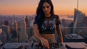 New York USA Rooftop Sunset Hypnotic DJ Set _ Melodic Techno _ Progressive House Mix
