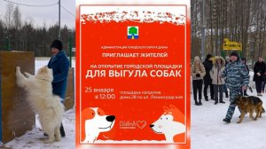 Открытие площадки для собак 2022.01.25 opening of the playground for dogs 2022.01.25_2