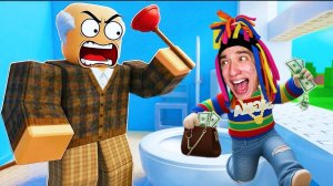 КИТАЙКА И ПОБЕГ ИЗ ДОМА ДЕДА В ROBLOX!