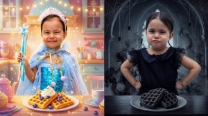 Твин Твин: Битва ВАФЕЛЬ🧇 Уэнсдей против Эльзы!