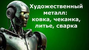 Художественный металл: ковка, чеканка, литье, сварка. Урок ИЗО.