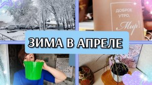 27-04-2026 Зимний апрель🥶Чё купила🛒Мариную лук и готовлю салат😋Сажаю цветы🪴