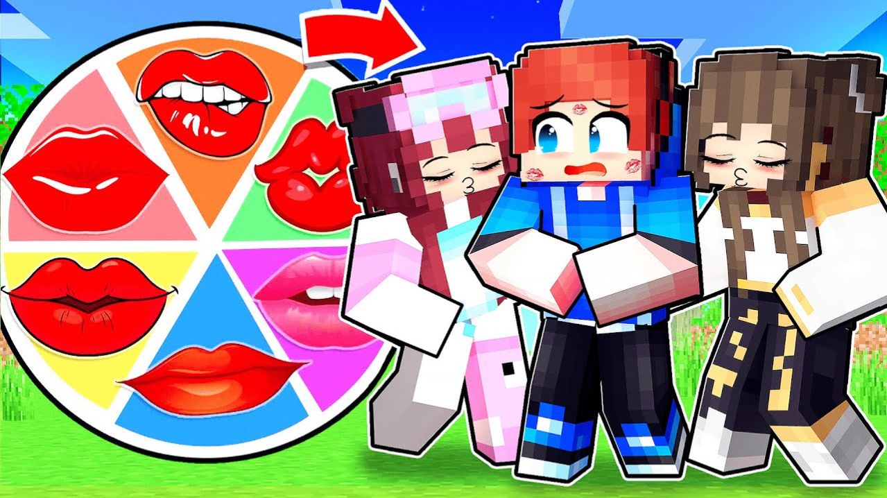 НАШЁЛ КОЛЕСО ПОЦЕЛУЕВ В МАЙНКРАФТ С БЕЗУМНЫМИ ФАНАТКАМИ!