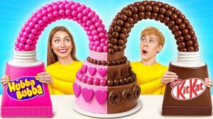 Черное vs Розовое Украшение Торта Челлендж с Bubba DO Challenge