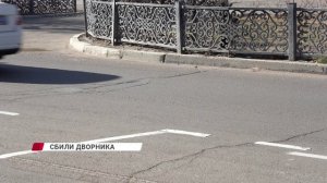 В эти выходные в центре Улан-Удэ водитель сбил пожилую уборщицу