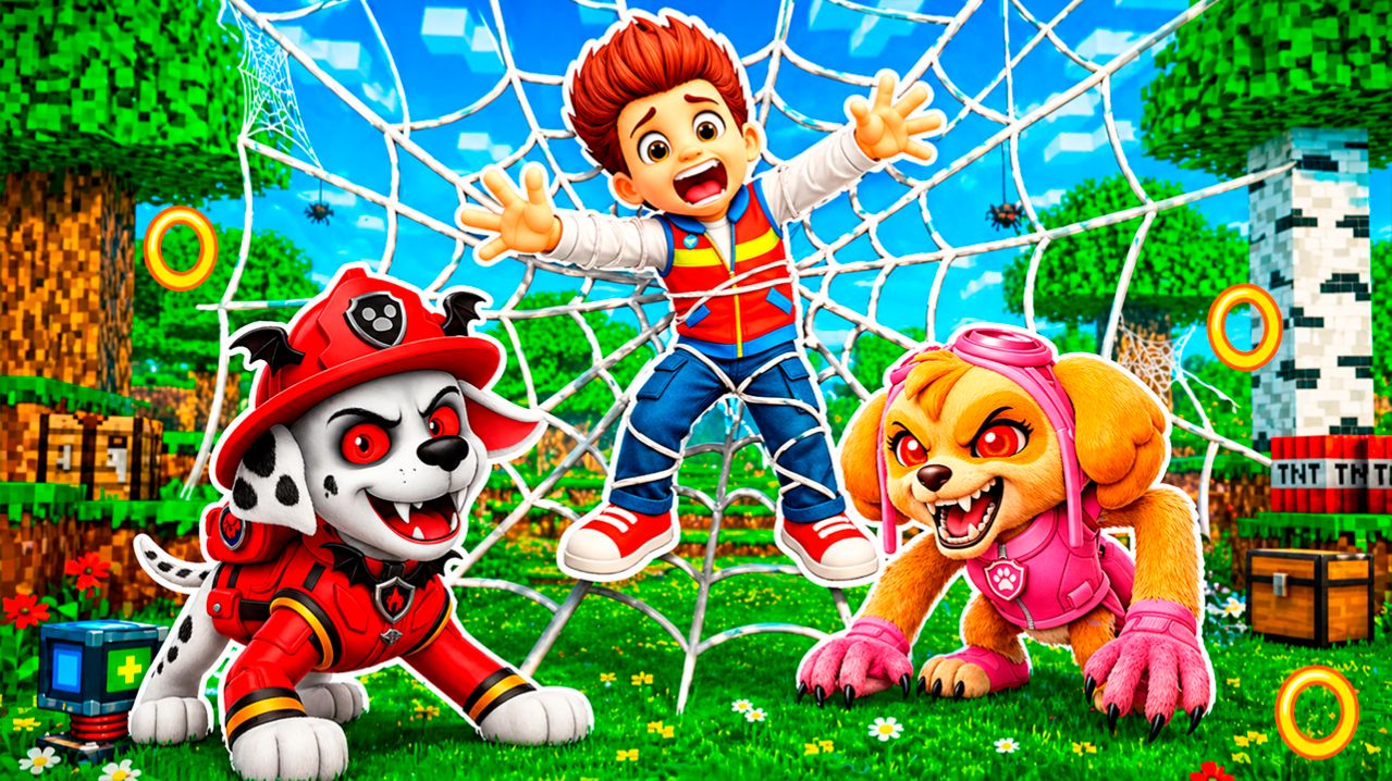 ЧТО СЛУЧИЛОСЬ С РАЙДЕРОМ ЩЕНЯЧИЙ ПАТРУЛЬ В МАЙНКРАФТ? ФИЛЬМ, МУЛЬТИК, ВСЕ СЕРИИ