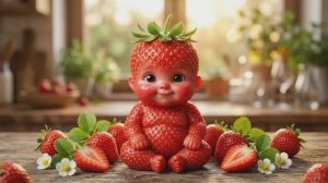 Милые фруктовые малыши едят настоящие фрукты | Невероятно приятное видео