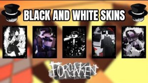 Победа с каждым чёрно‑белым скином | Roblox Forsaken