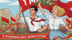 1 Мая // Футаж из старых открыток