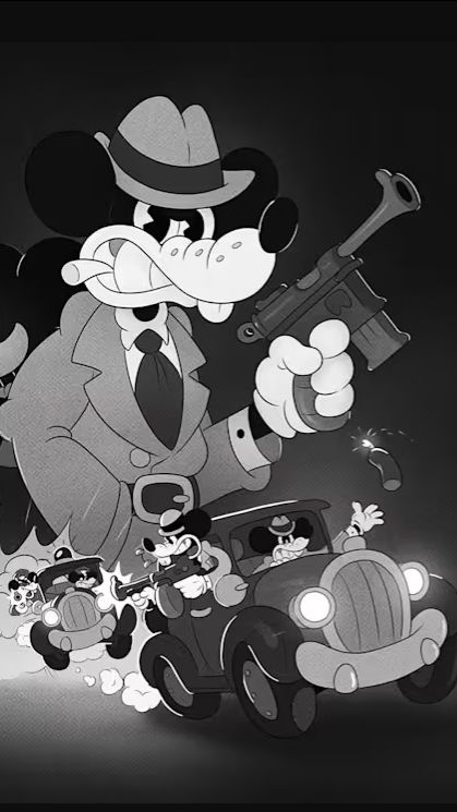 Чёрно белый Мышь🕵️ Mouse: P.I. For Hire 🐭