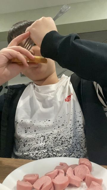 Пробую ужин!