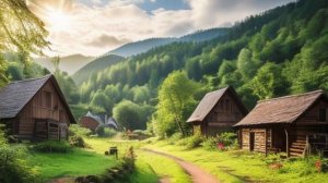 Звук природы. Пение птицы Конек лесной в деревне у леса