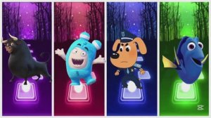 🐶 Шериф Лабрадор против Молнии Маккуина и Дори! 🔥 Музыкальная Битва в Плитках Музыки! 🎹