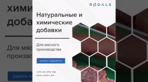 Натуральные и химические добавки (Для мясного производства) 🍖🍗 #Rodals #Moldova