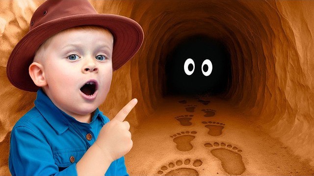 Спасаем котенка из пещеры. Веселые приключения для детей