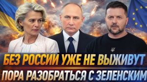 Наступило похмелье Зеленский съел кормящую руку Без России Европе не выжить!