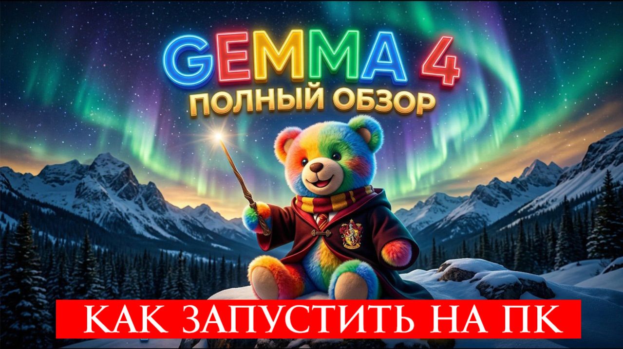 Gemma 4 Как скачать и запустить ИИ от Google у себя на компьютере