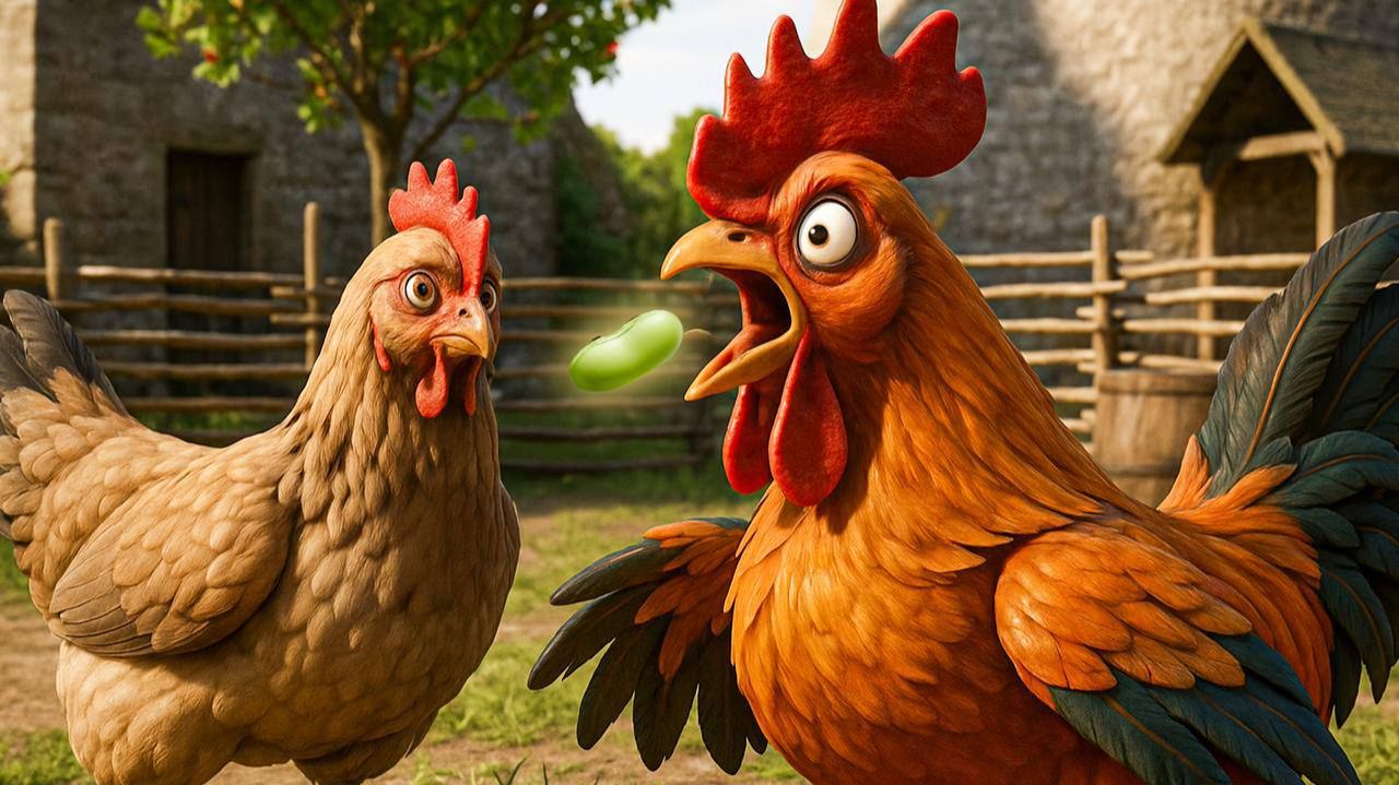 Русские народные сказки Петушок и бобовое зернышко.