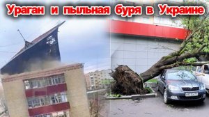 Ураган и пыльная буря обрушились на Украину❗ Ветер валит деревья и срывает крыши с домов❗