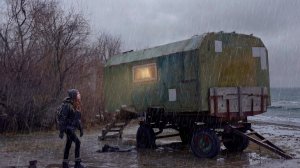 Заброшенный трейлер спас ее от дождя и холода. Бушкрафт