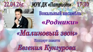 Концерт Памяти Евгения Кунгурова «Малиновый звон»-ВА«Родники».г.Волгоград.