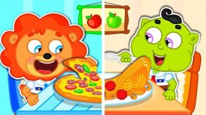 Маша и Леопольд. Пицца со спагетти - Мультик для детей - Lion Family на русском