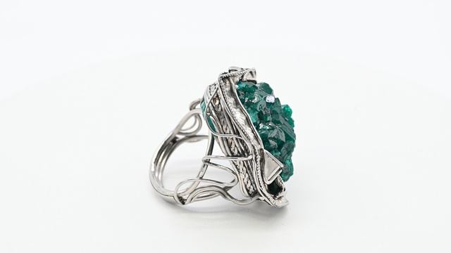 Кольцо диоптаз (ашерит) 36*38мм., размер-18,5 ни265514