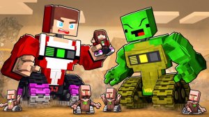 Джей Джей и Майки становятся РОБОТАМИ - Анимация для Майнкрафта