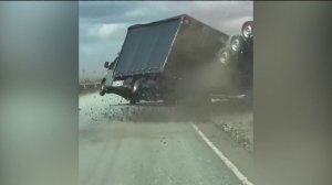 На трассе М-5 ураганным ветром сдуло «Газель» с прицепом