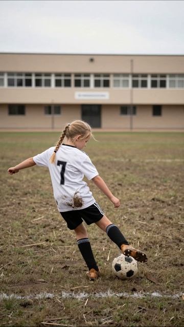 Маленькая звезда на футбольном поле #футбол #девочка