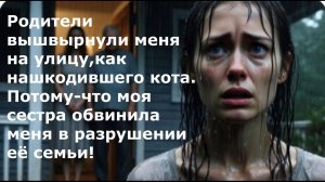 истории из жизни / Родители вышвырнули меня на улицу, как нашкодившего кота / аудио рассказ