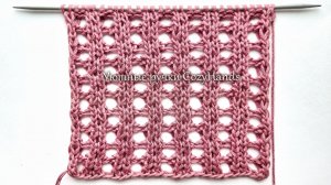 Симпатичная сетка спицами ⭐ Для вязания джемпера, кардигана ⭐ Схема