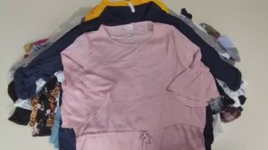 Лот 110 Блузки Рубашки Тонковки Женские Германия ЭКСТРА 1100р_кг 9,3кг 59ед