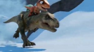 Спасение детеныша Тираннозавра Северным сиянием: Эпическая сага о миграции. Мультфильм для детей