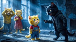 Рыжий котёнок чувствует себя одиноким, пока мама-кошка заботится о новом коте 😢🐱