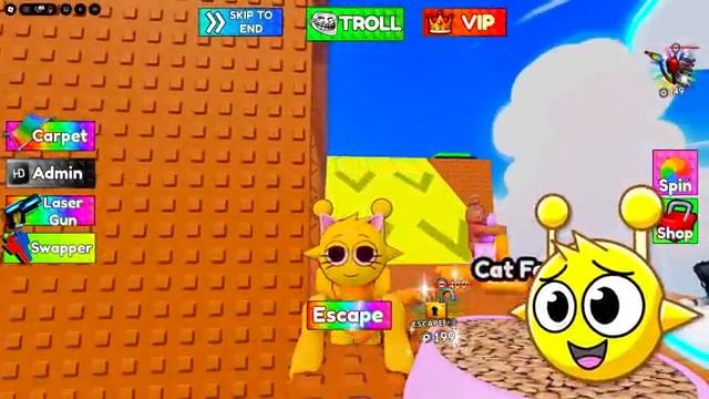 ROBLOX CAT TROLL TOWER...(Oren & Pinki)