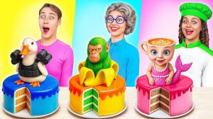 Кулинарный Челлендж Я против Бабушки Брейнрот Битва Сумасшедшие Кулинарные Идеи