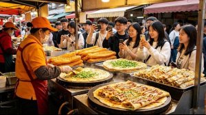 Соблазнительные уличные завтраки в Китае. Самый популярный рынок в Аньхой, Хэфей