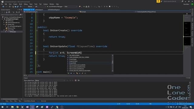 C++ : консольный движок 2D графики olcPixelGameEngine 1.0