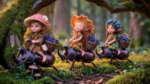 Маленькие Лесные Духи и Виноград
